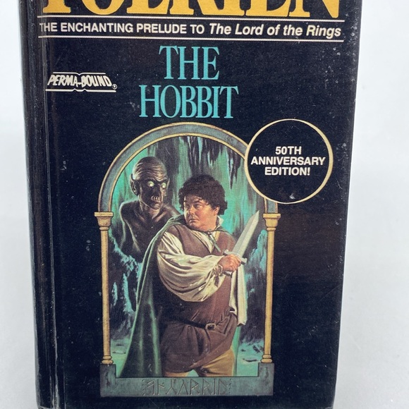 The Hobbit J.R.R. Tolkien 50th Anniversary Edition Hardcover Book 1989 Vintage - Picture 13 of 15